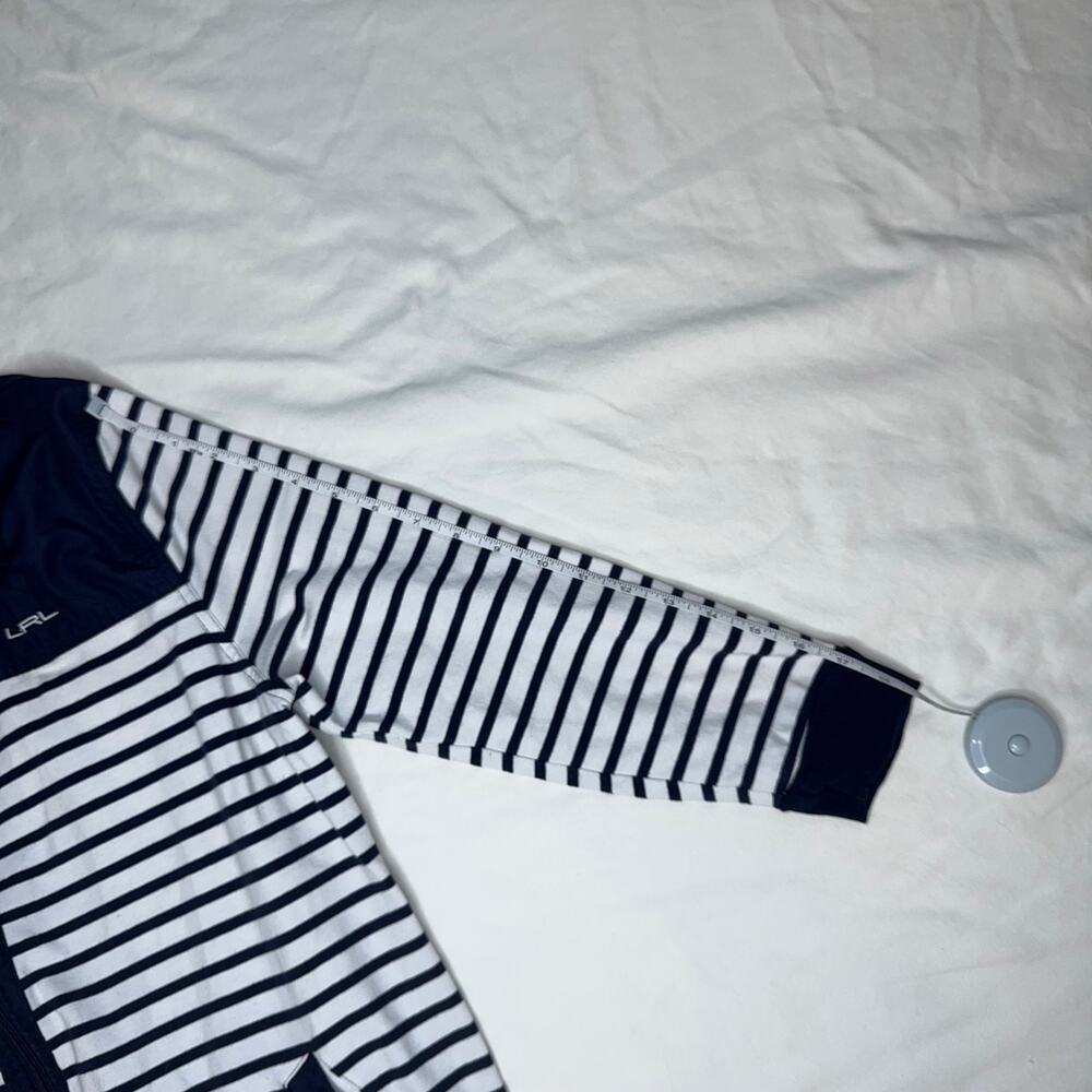 Ralph Lauren Active LRL Jacket XL Navy White Stripe Nautical Coastal Sailor 1X - Picture 8 of 14